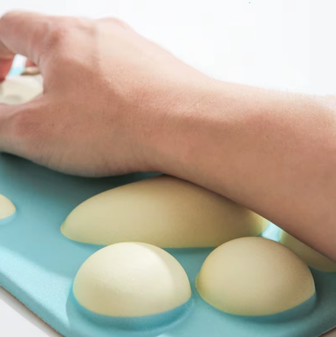 Mouse Pad Alfombrilla Gel Con Soporte Mu eca De Gato Suave Celeste Gatito-6