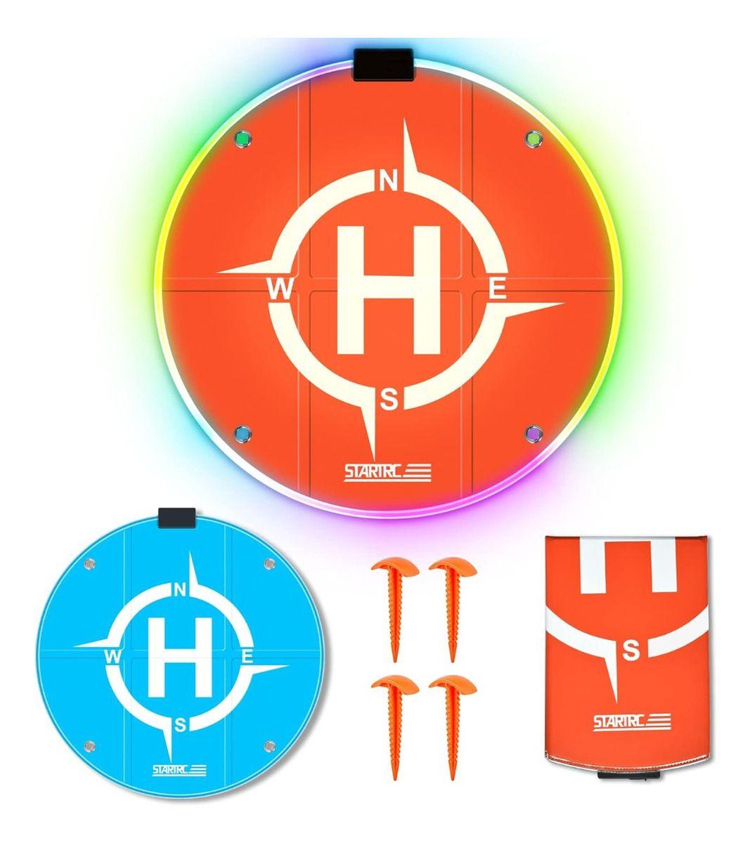 Pista De Aterrizaje Landing Pad Drone Led Nocturno Plegable-0