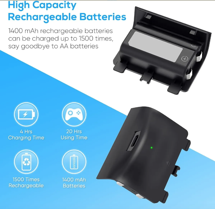 Base 5en1 Con Estaci n Carga Para Xbox Series X 2 Baterias-6
