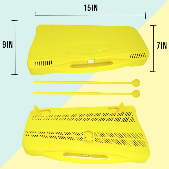 Metal fono 25 Notas Crom tico Did ctico Infantil Amarillo Amarillo-3
