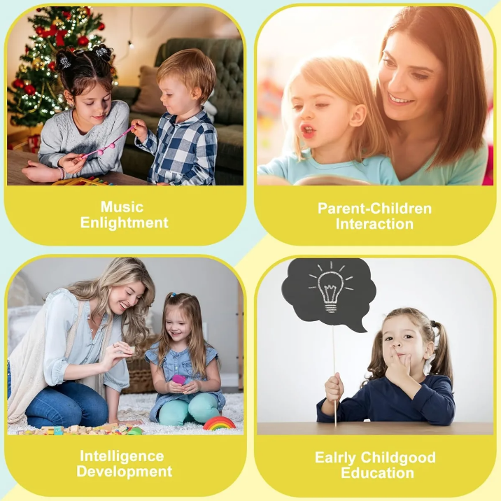 Metal fono 25 Notas Crom tico Did ctico Infantil Amarillo Amarillo-7