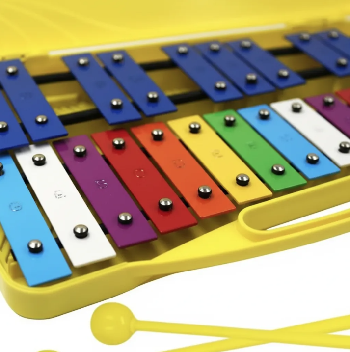 Metal fono 25 Notas Crom tico Did ctico Infantil Amarillo Amarillo-9