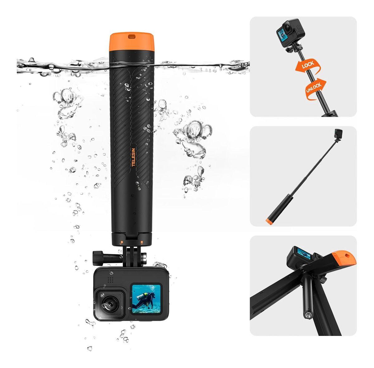 Baston Selfie Flotante Con Tripode Para Gopro Hero 13 12 11-3