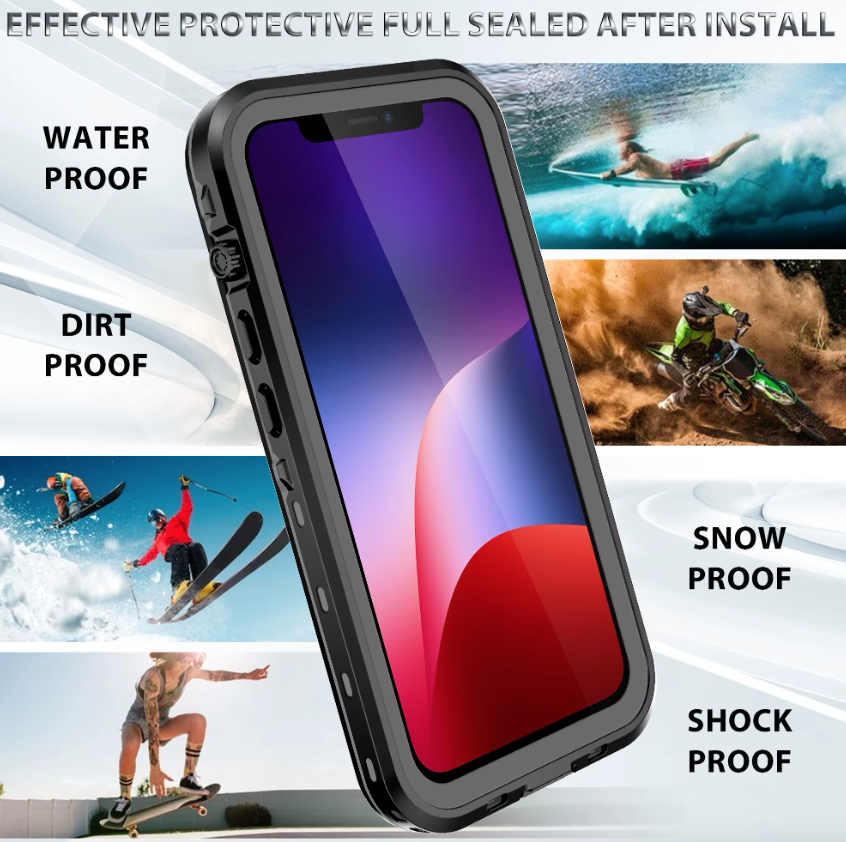 Carcasa Blindada Sumergible Waterprof Para Iphone 13 Mini-3