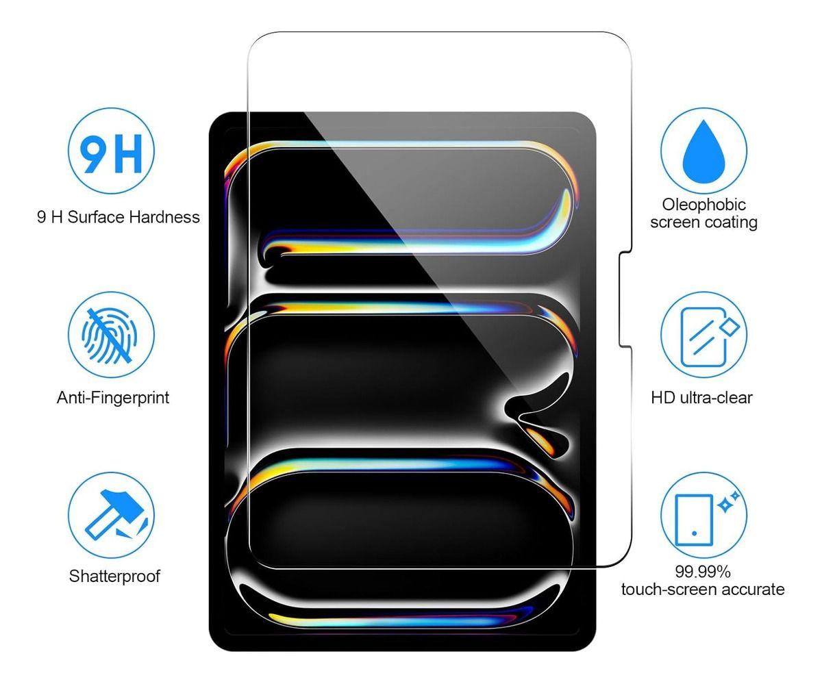Vidrio Templado Compatible Con iPad Air 13/ Pro 13 2024 Firm-2