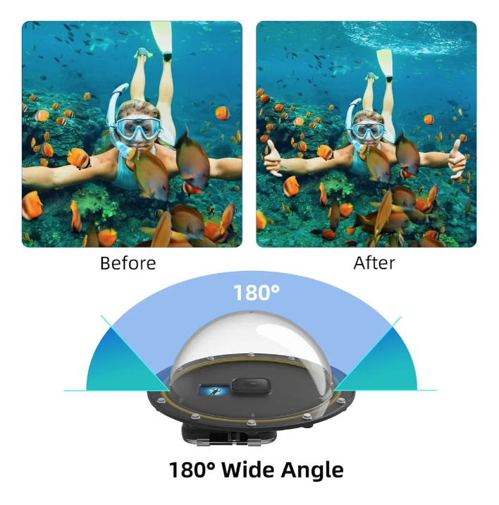 Domo Sumergible Telesin Para Gopro Hero 9 13-2
