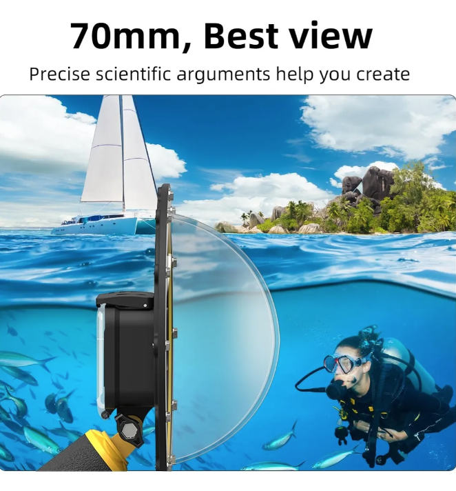 Domo Sumergible Telesin Para Gopro Hero 9 13-3