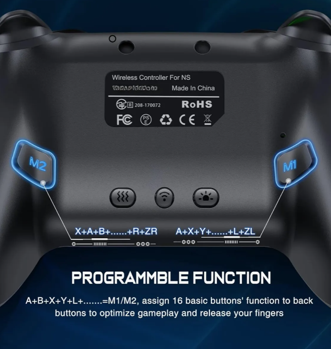 Joystick Mando Inal mbrico Para Nintendo Switch Lite Oled Pc Negro-5