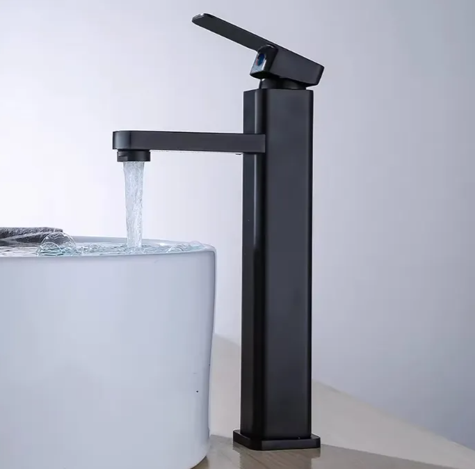 Llave Monomando Lavabo Fregadero Baño, Agua Fría Caliente-2