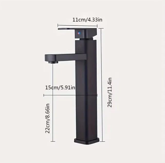 Llave Monomando Lavabo Fregadero Baño, Agua Fría Caliente-3