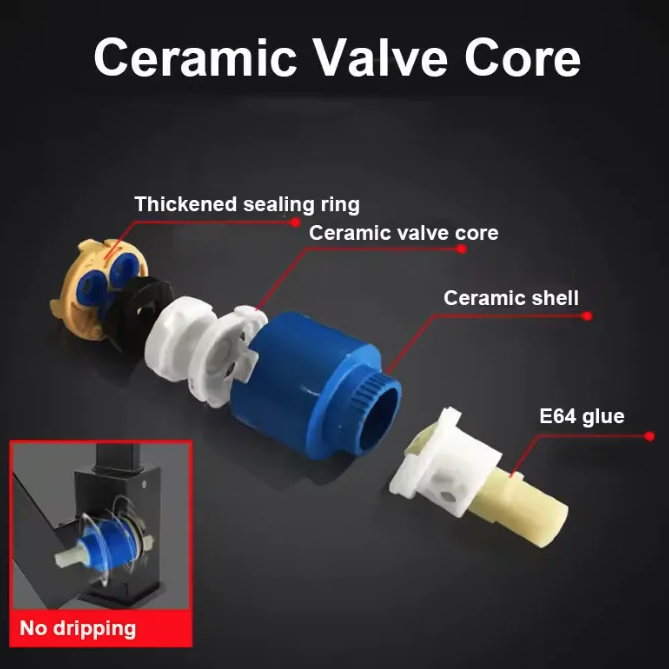 Llave Monomando Lavabo Fregadero Baño, Agua Fría Caliente-5