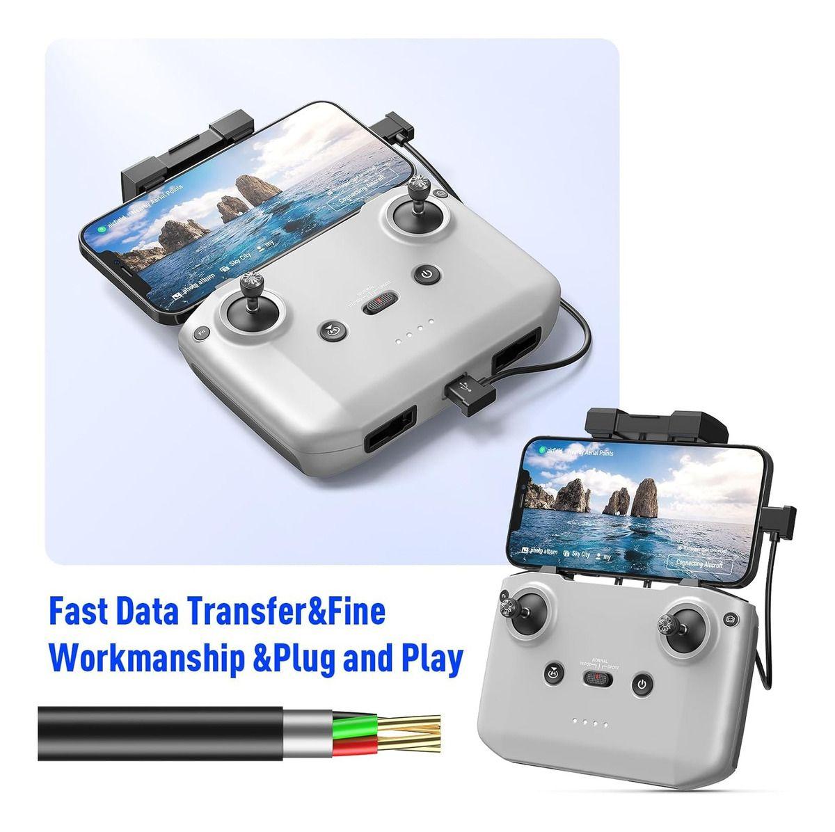 Cable Micro Usb A Lightning Para Dji Mavic Mini, Se, Air-4