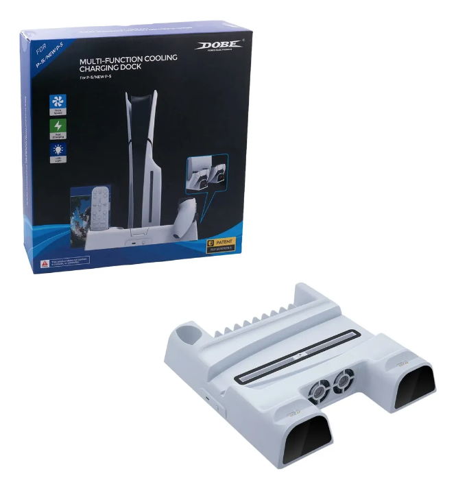 Base Estaci n De Carga Refrigeraci n Para Ps5 Slim Ps5 Blanco-2