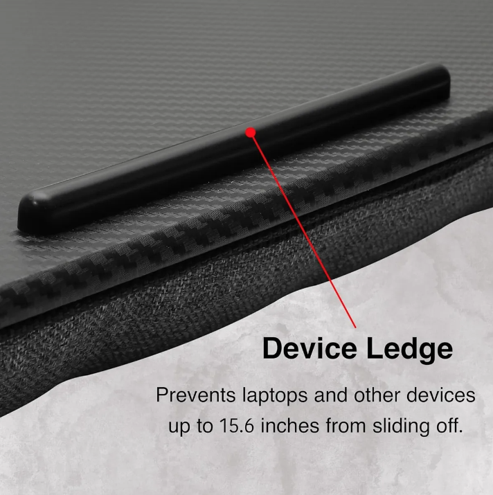 Soporte Mesa Cama Notebook Tablet Fibra De Carbono Mousepad Negro-2