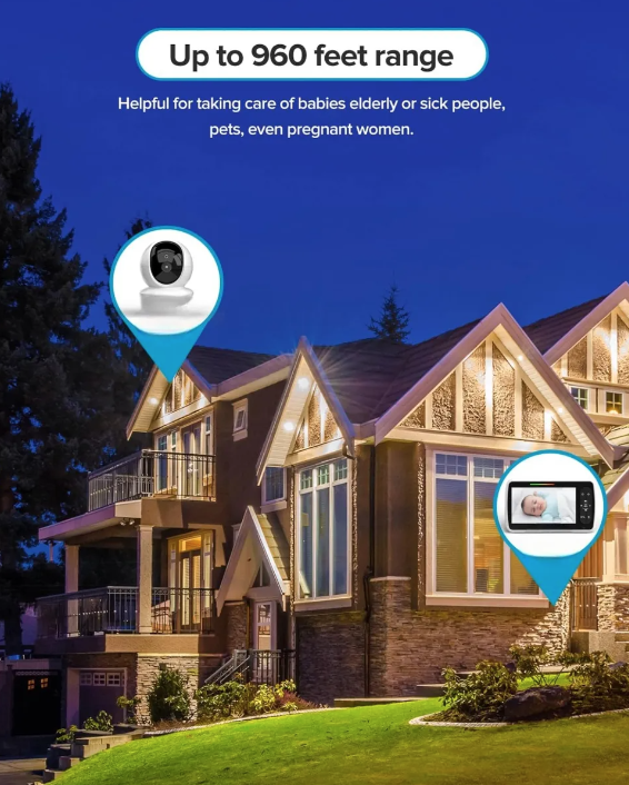 Monitor De Beb s Sm650 Con Camara Pantalla Lcd Zoom Audio-7