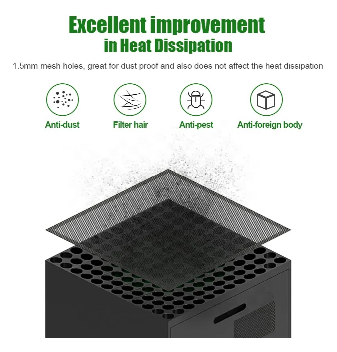 Kit 2 Filtros Anti Polvo Para Consola Xbox Series X Agarre-4