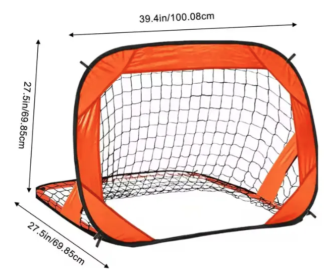 Arco De F tbol Port til Plegable Entrenamiento Exterior Naranjo-3
