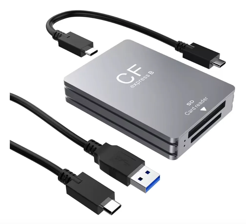 Lector 2 En 1 Sd Cfexpress Tipo B Usb c Para Android Y Pc Gris Oscuro-0