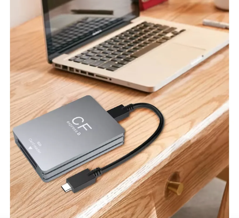 Lector 2 En 1 Sd Cfexpress Tipo B Usb c Para Android Y Pc Gris Oscuro-1