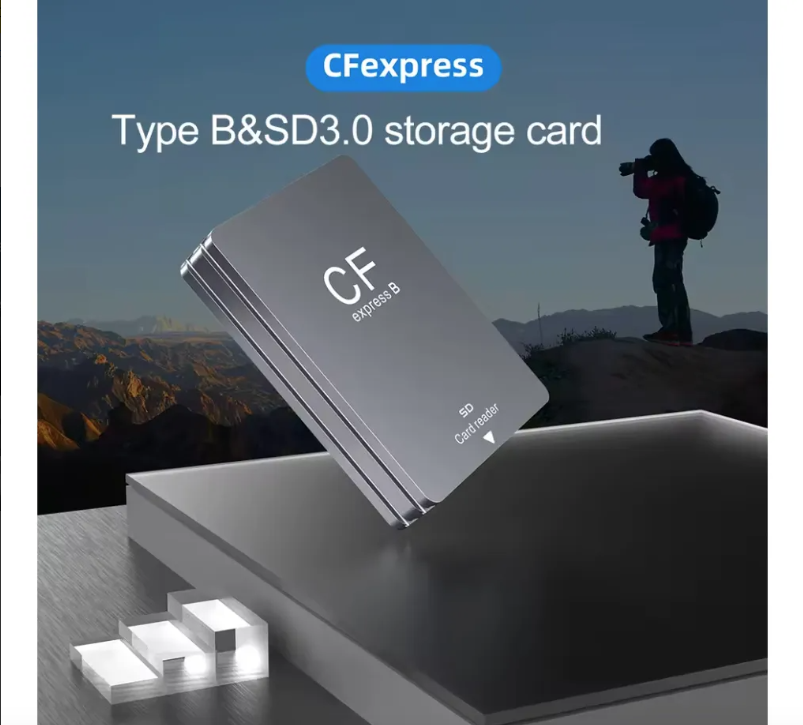 Lector 2 En 1 Sd Cfexpress Tipo B Usb c Para Android Y Pc Gris Oscuro-4