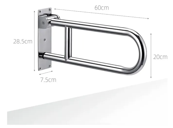 Barra De Seguridad Para Discapacitados Abatible Acero Inox60-2