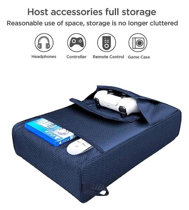 Funda Consola Ps5 Cubierta Antipolvo Resiste Compartimiento-2
