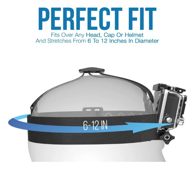 Soporte Cintillo Correa Cabeza Firme Para Gopro Max 11 10-2