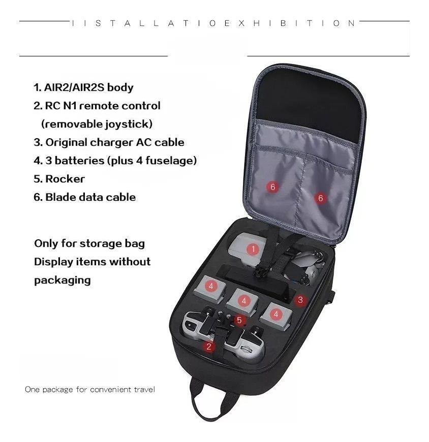 Mochila Drone Impermeble Antigolpes Dji Mavic Air 2 / Air 2s-3