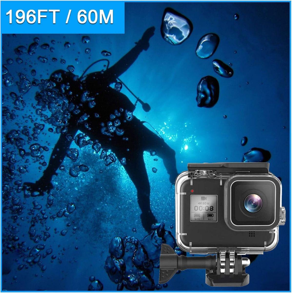 Carcasa Sumergible Impermeable Para Gopro Hero 8 Black (60m)-2