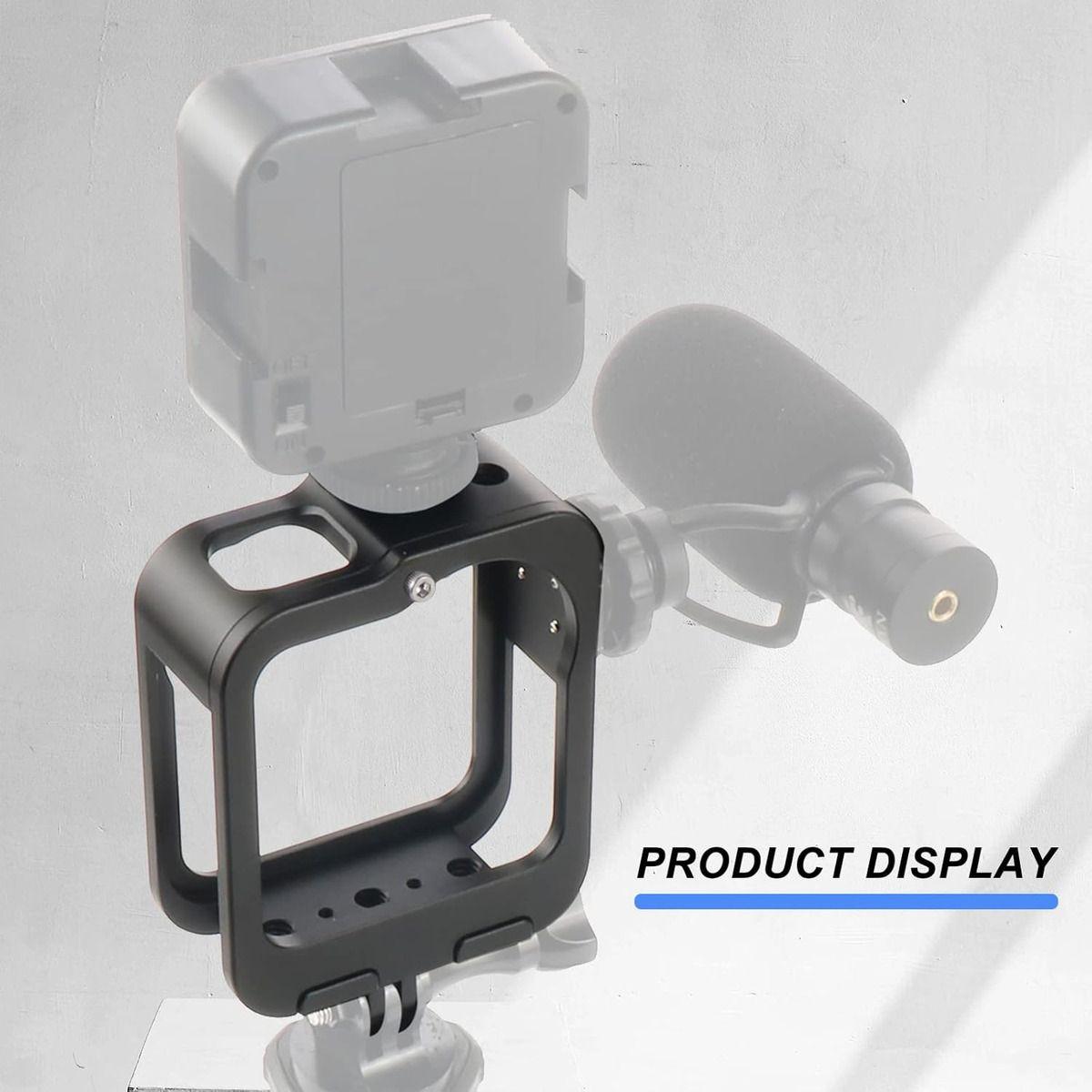 Carcasa Protectora Con Zapata Aluminio Para Gopro Max-2