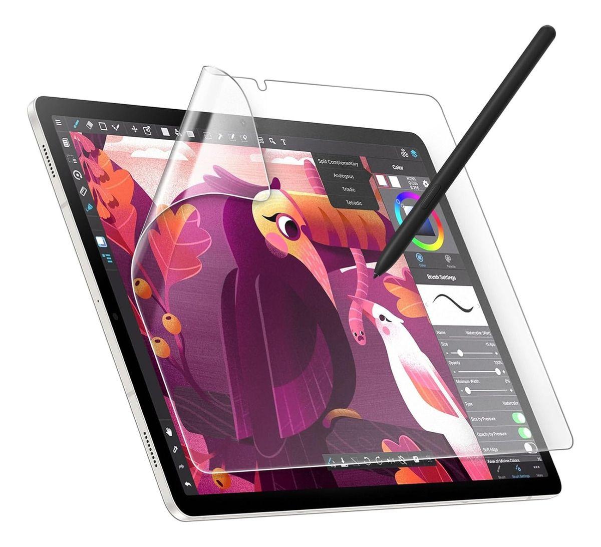 Carcasa Smart + Lámina Papel Para Galaxy Tab S9 Fe Plus 12,4-9