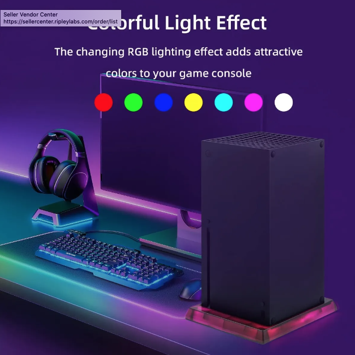 Soporte Base Stand Rgb Control App Para Xbox Series X S-4