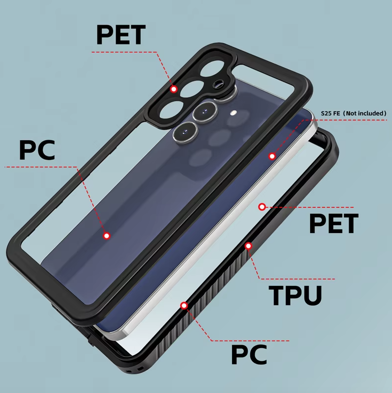 Carcasa Blindada Sumergible Waterprof Para Samsung S23 Fe-6