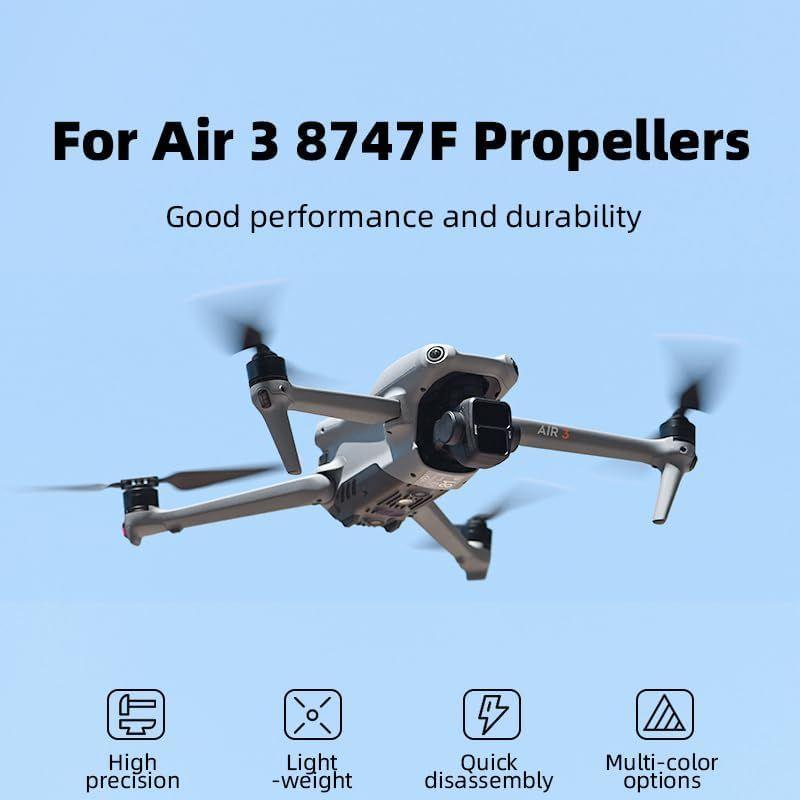 Hélices Para Drone Dji Air 3, (8747f), Bajo Ruido Resistente-2