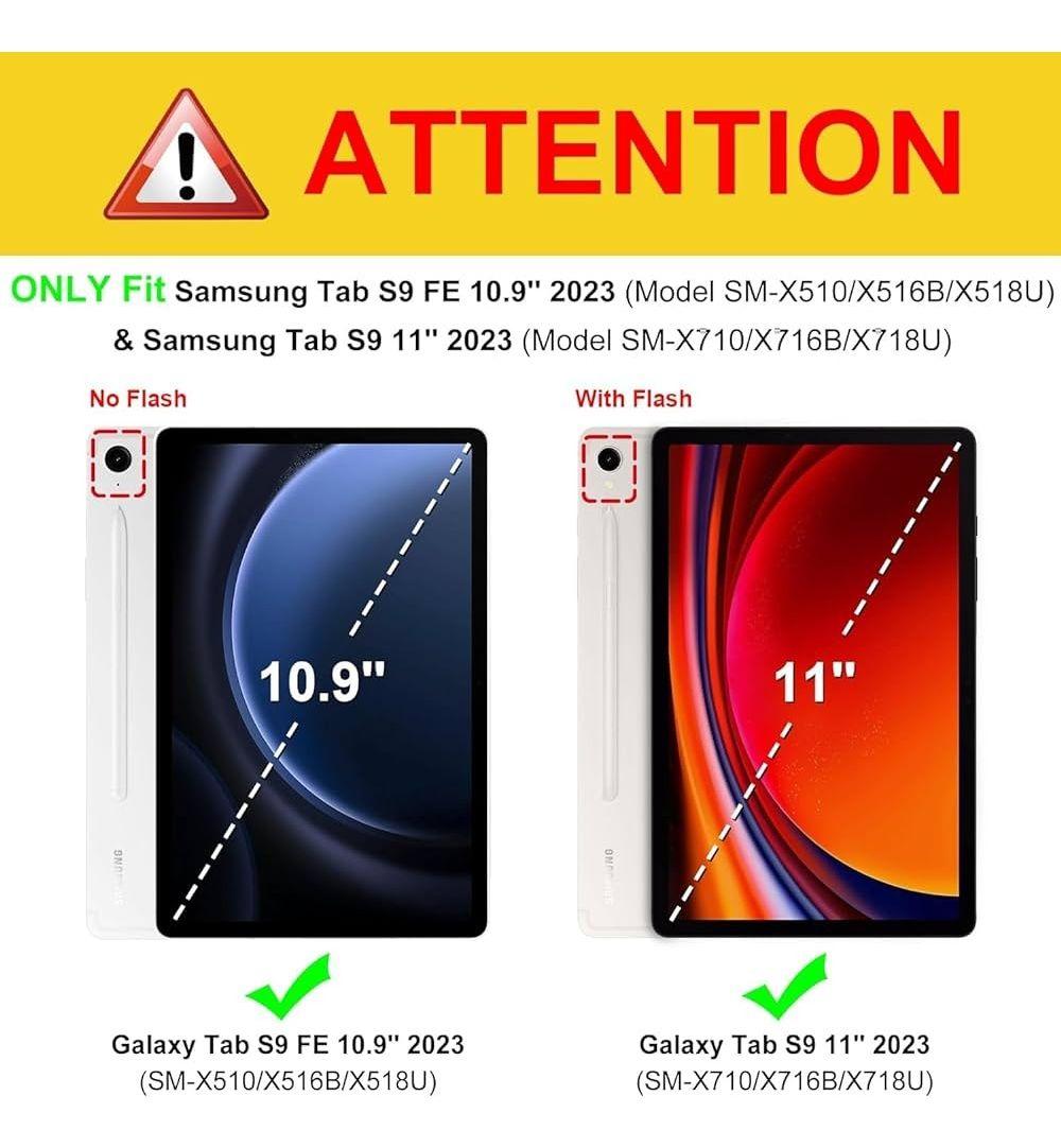 Carcasa Smart + Lámina Para Galaxy Tab S9 Fe 10,9 X510-2