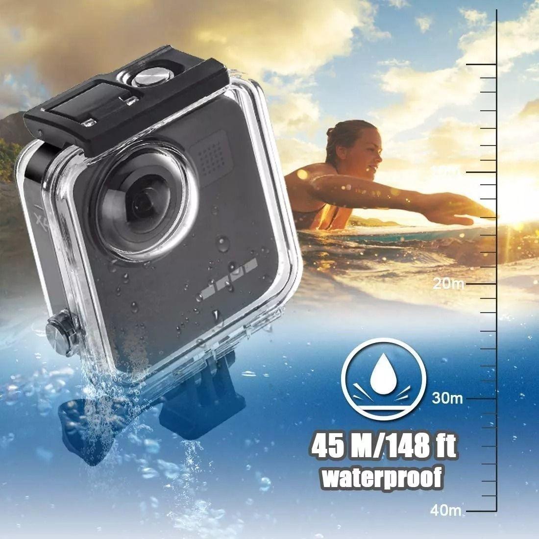 Carcasa Sumergible Para Gopro Max Carcasa 360 (20m) Firme-2