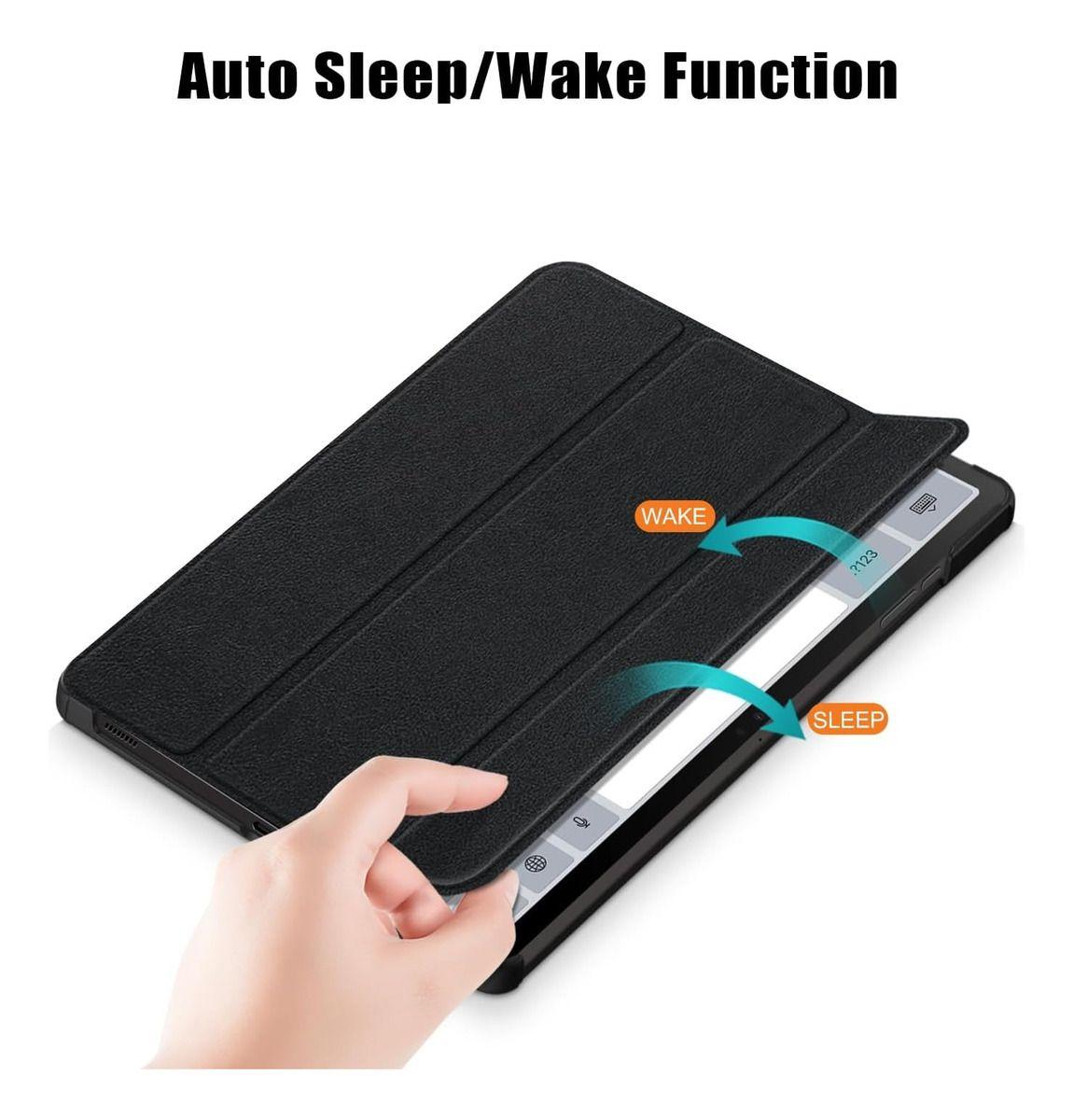 Carcasa Smart + Lámina Papel Para Galaxy Tab S9 Plus 12,4-3