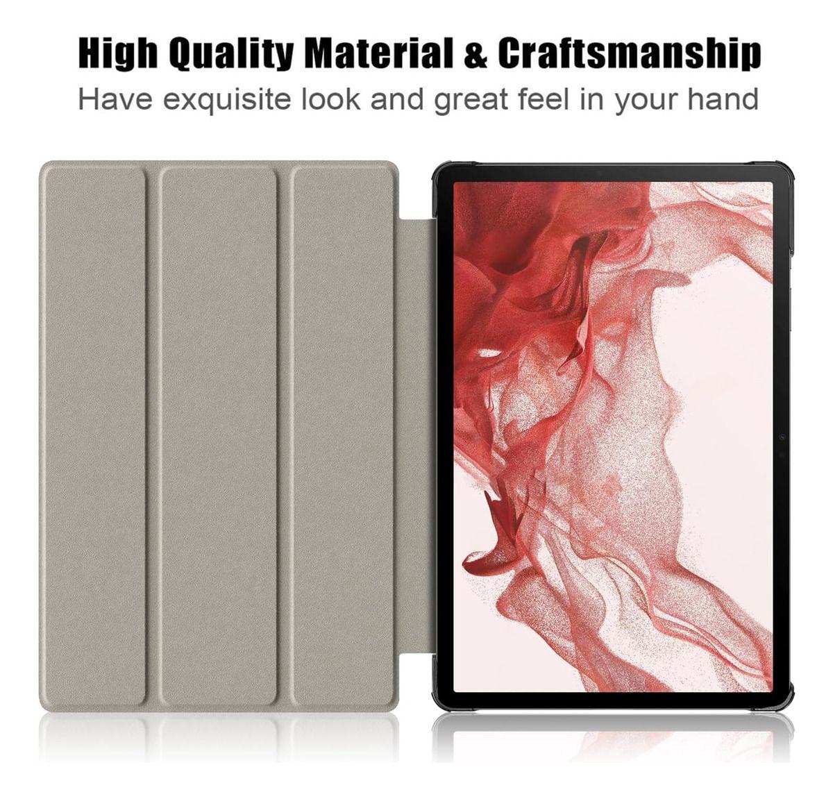 Carcasa Smart + Lámina Papel Para Galaxy Tab S9 Plus 12,4-7