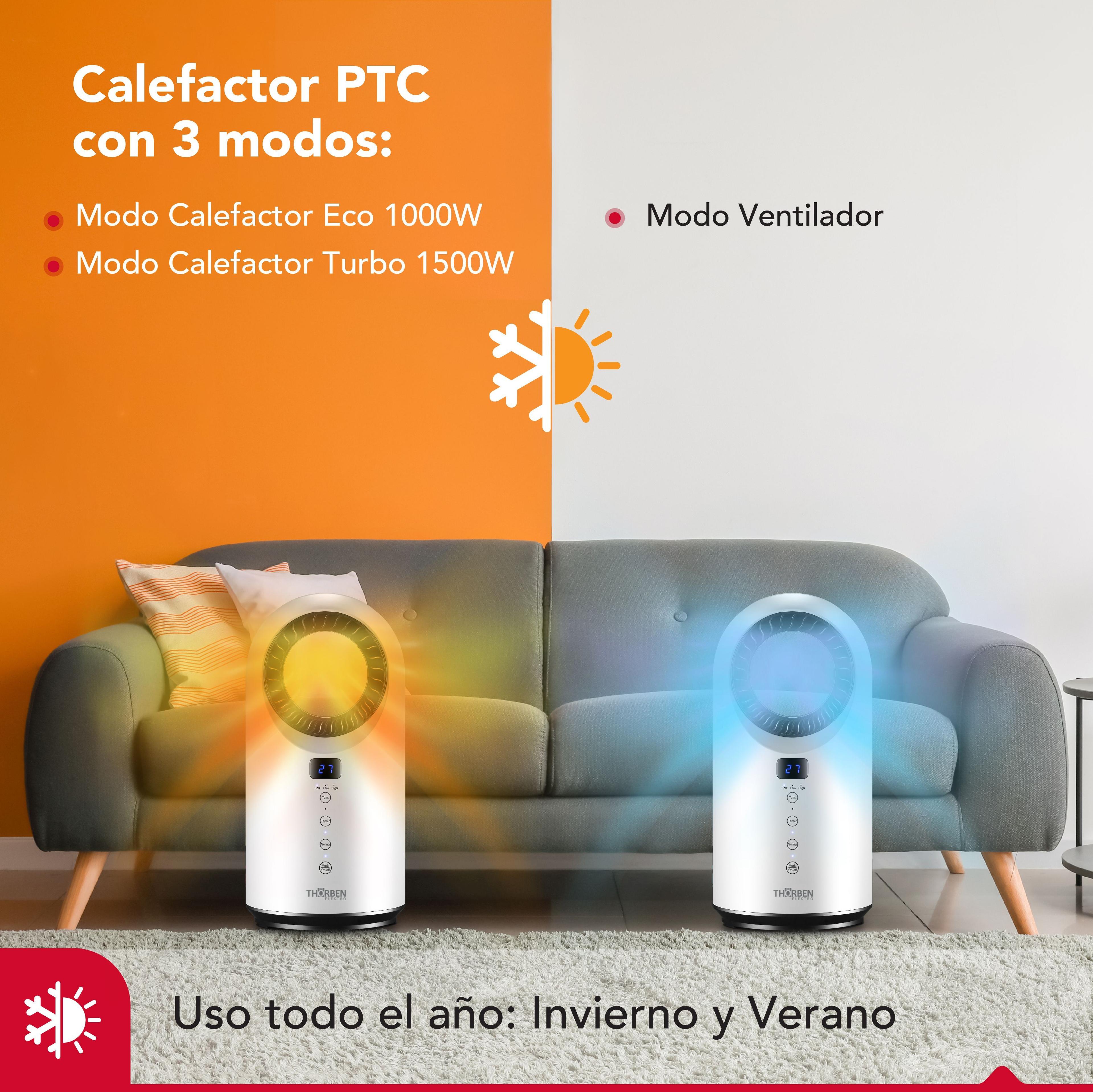 Ventilador & Calefactor sin Aspas Thor Cyclope 2en1-2