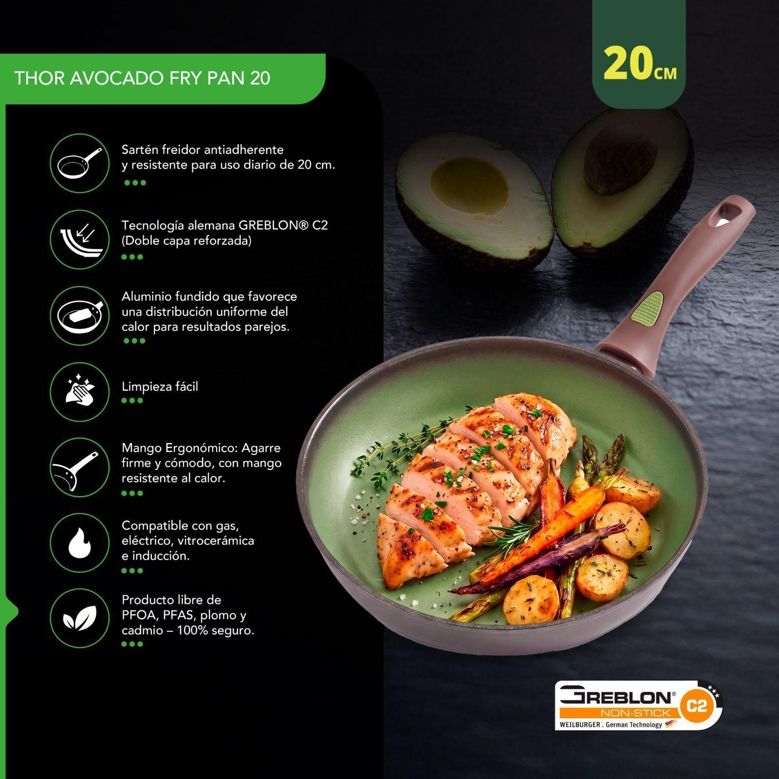 Sarten Antiadherente Thor Avocado 20 cm-2
