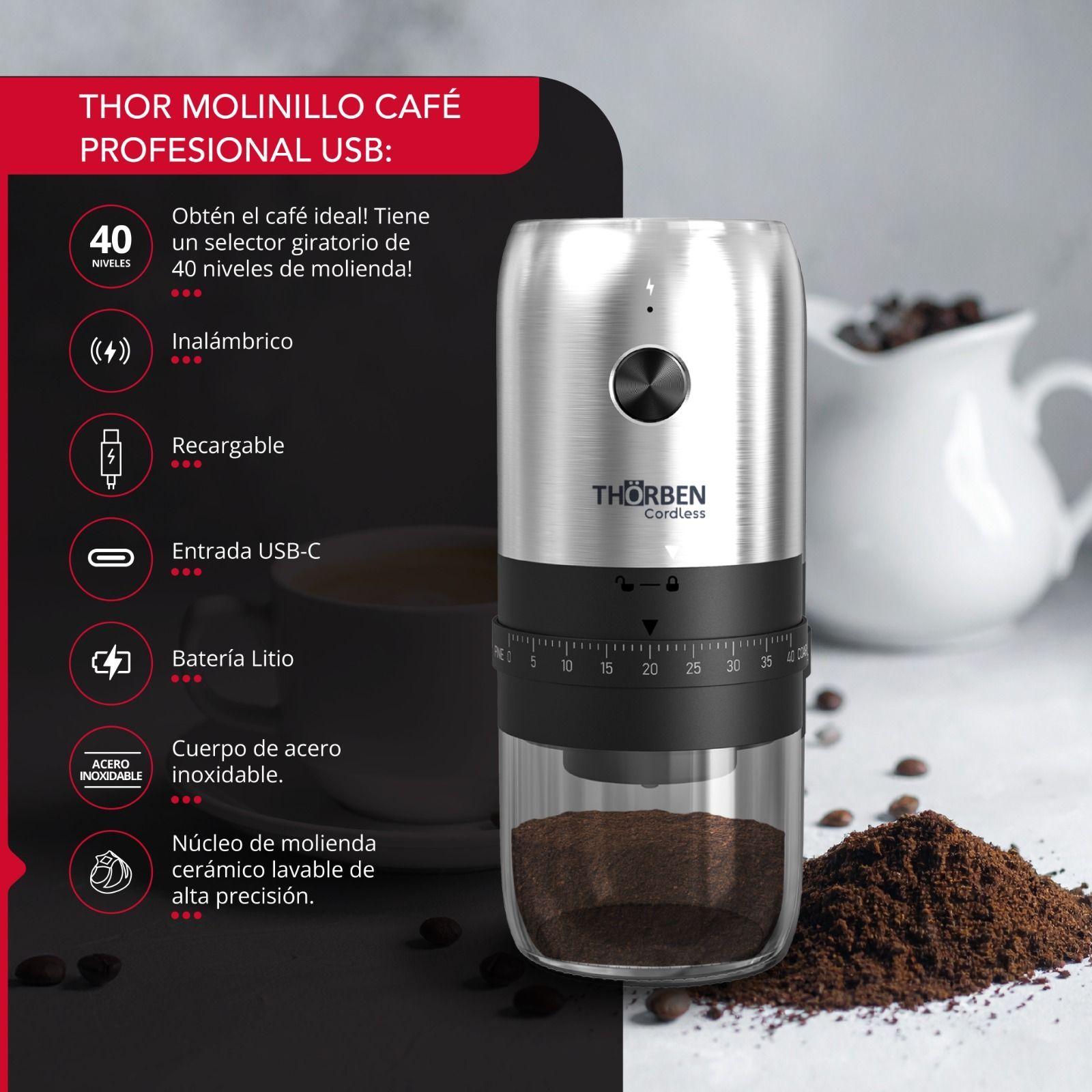 Molinillo de Caf USB Thor Professional Coffee Grinder-2