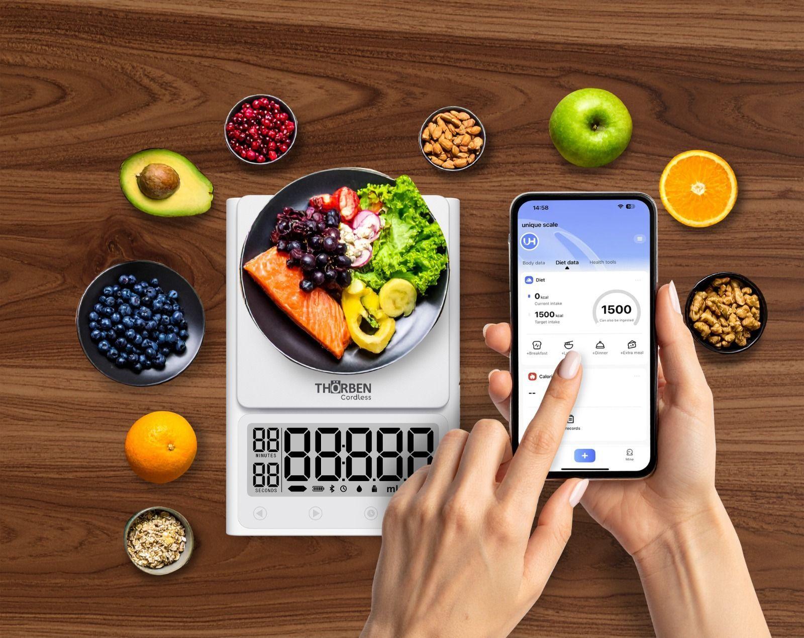 Pesa de Cocina 3 en 1 Digital Usb Thor Smart Kitchen Scale-3