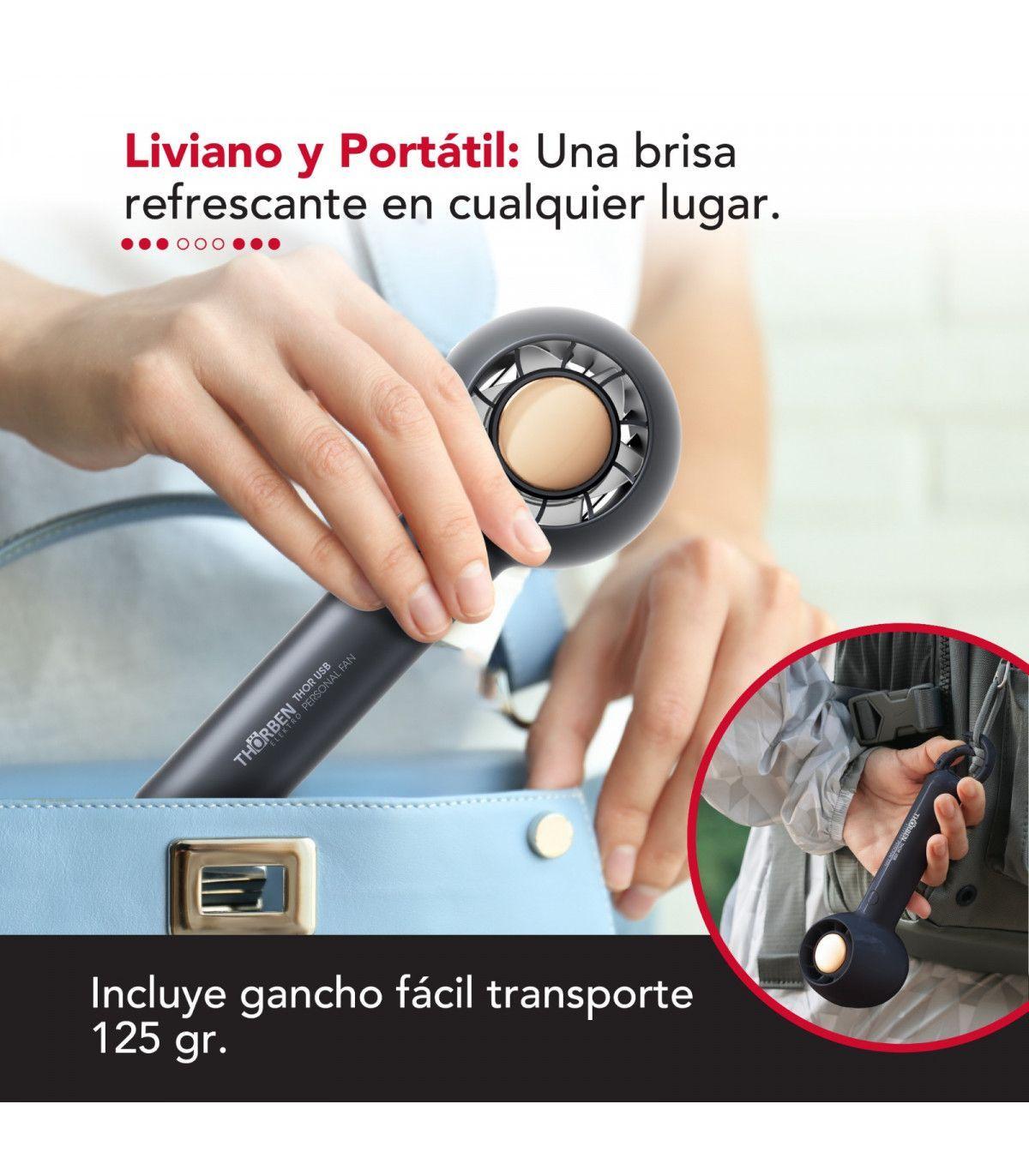 Ventilador Portátil Inalámbrico USB Thor USB Personal Fan Black-7