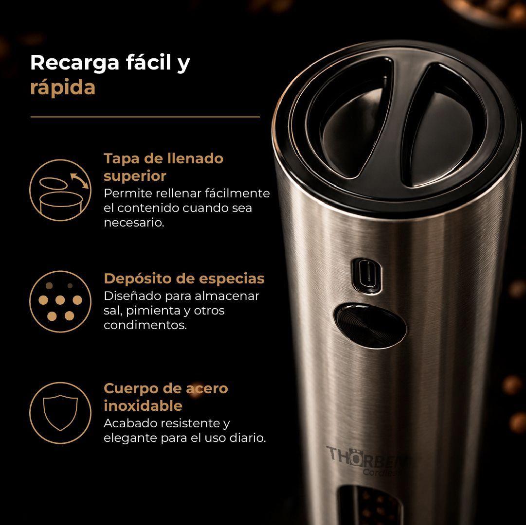Moledor de Especias Thor Usb Deluxe Grinder Set-4