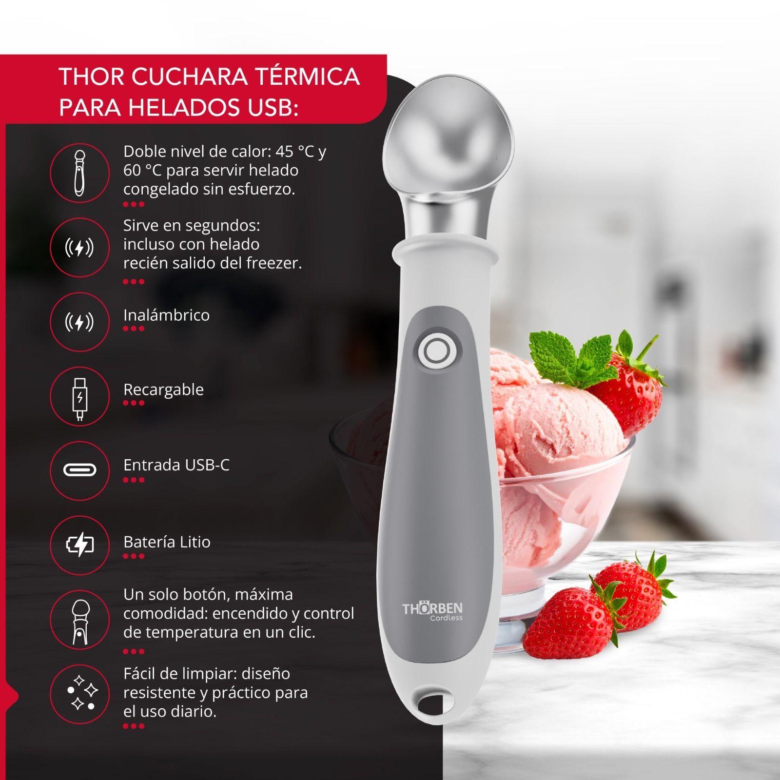 Cuchara Helado 2 Temperaturas USB Thor Ice Cream Spoon-2