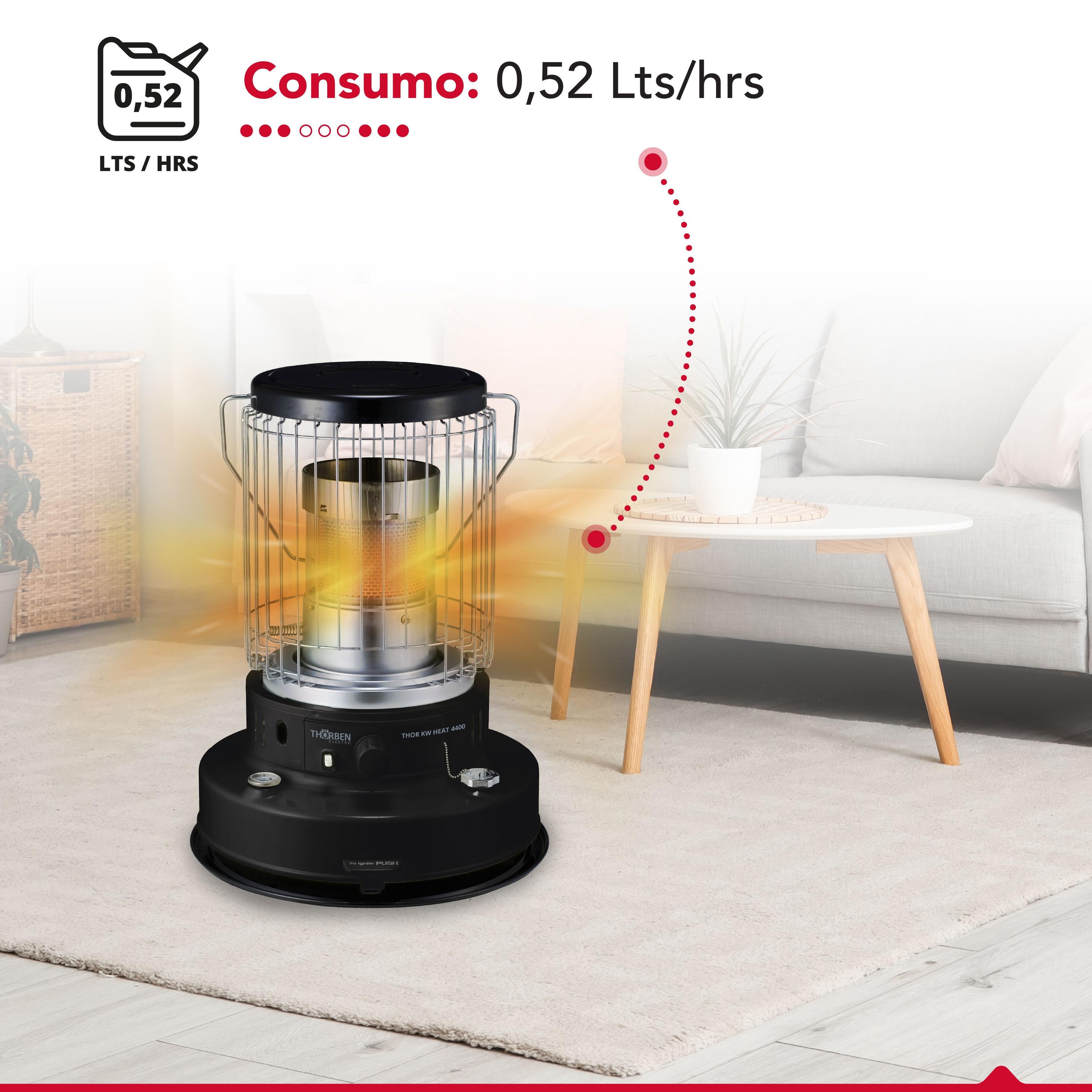 Estufa Parafina Mecha 7,2 Litros 4.9Kw Thor KW Heat 4400-5