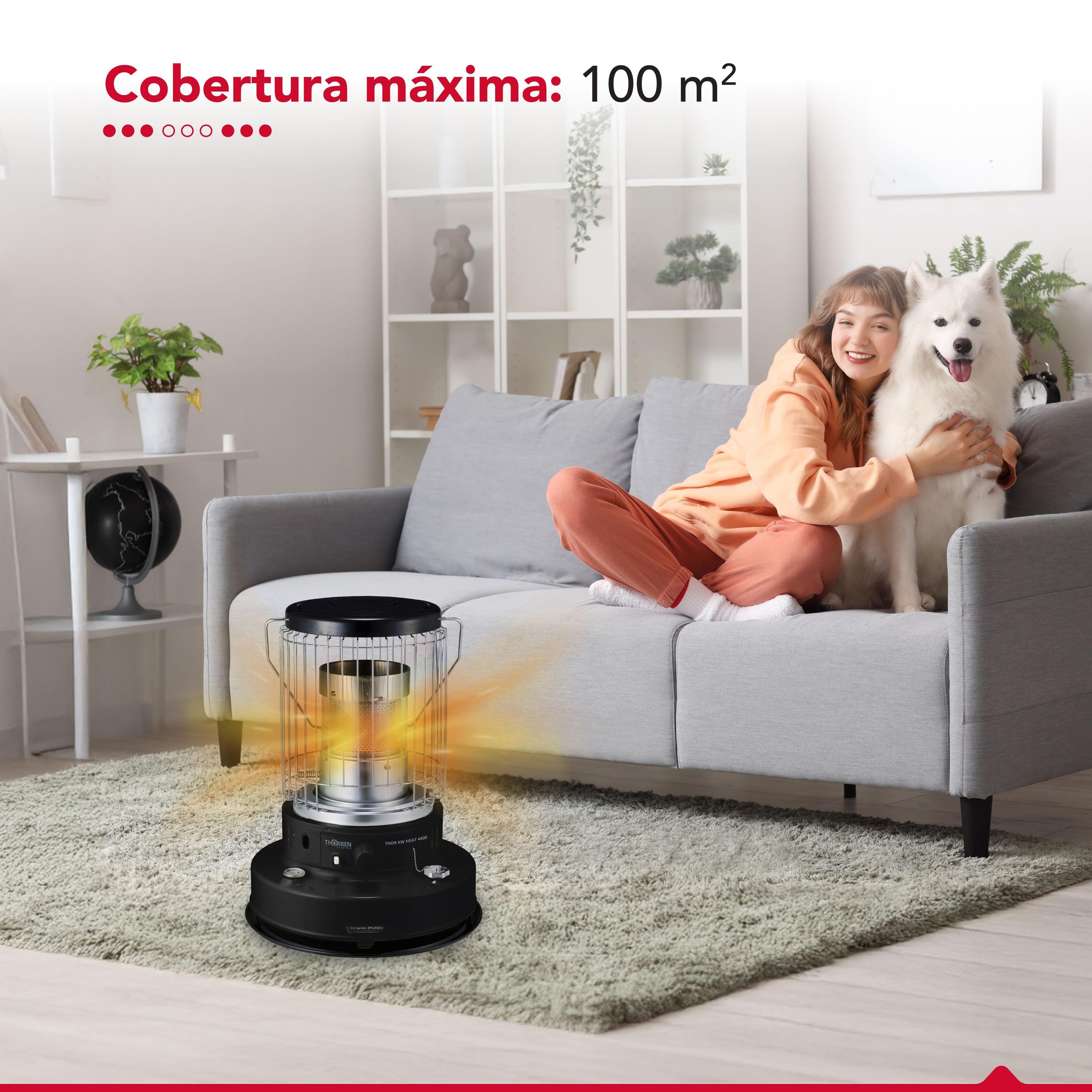 Estufa Parafina Mecha 7,2 Litros 4.9Kw Thor KW Heat 4400-6