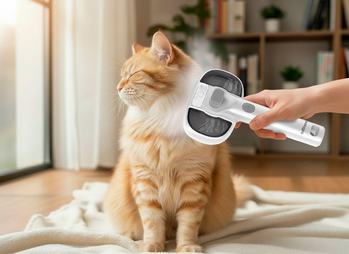 Cepillo Vaporizador para Mascotas Thor USB Pet Steam Brush-4