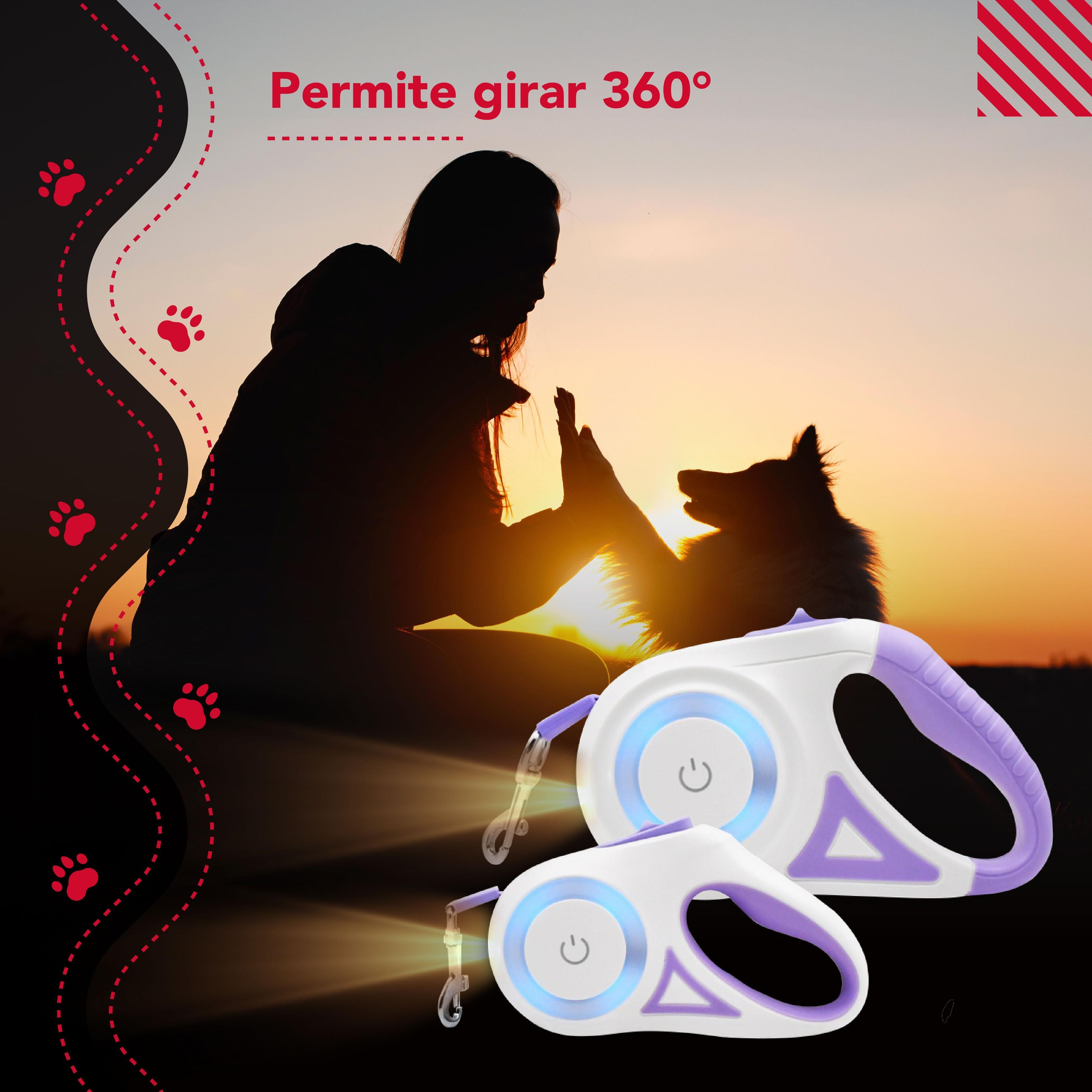 Correa Luminosa Thor Light Leash S-5