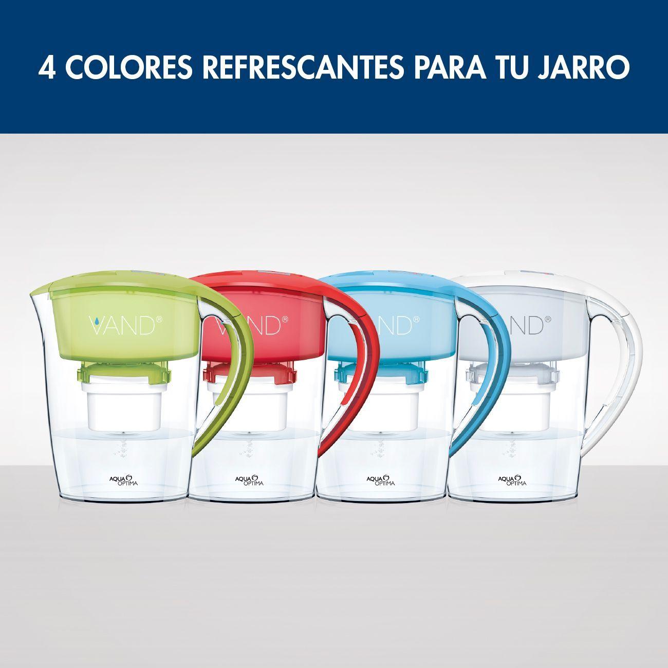 Jarro purificador de agua Minerva Plus Rojo-3